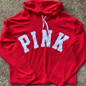 PINK Cropped Funnelneck / XS